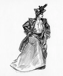 Une Gibson Girl, c.1902